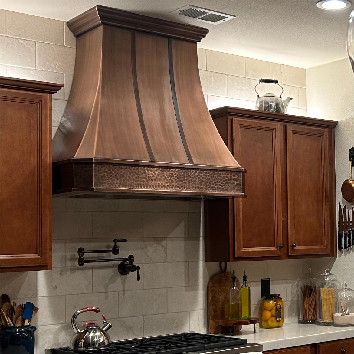 48 copper online range hood