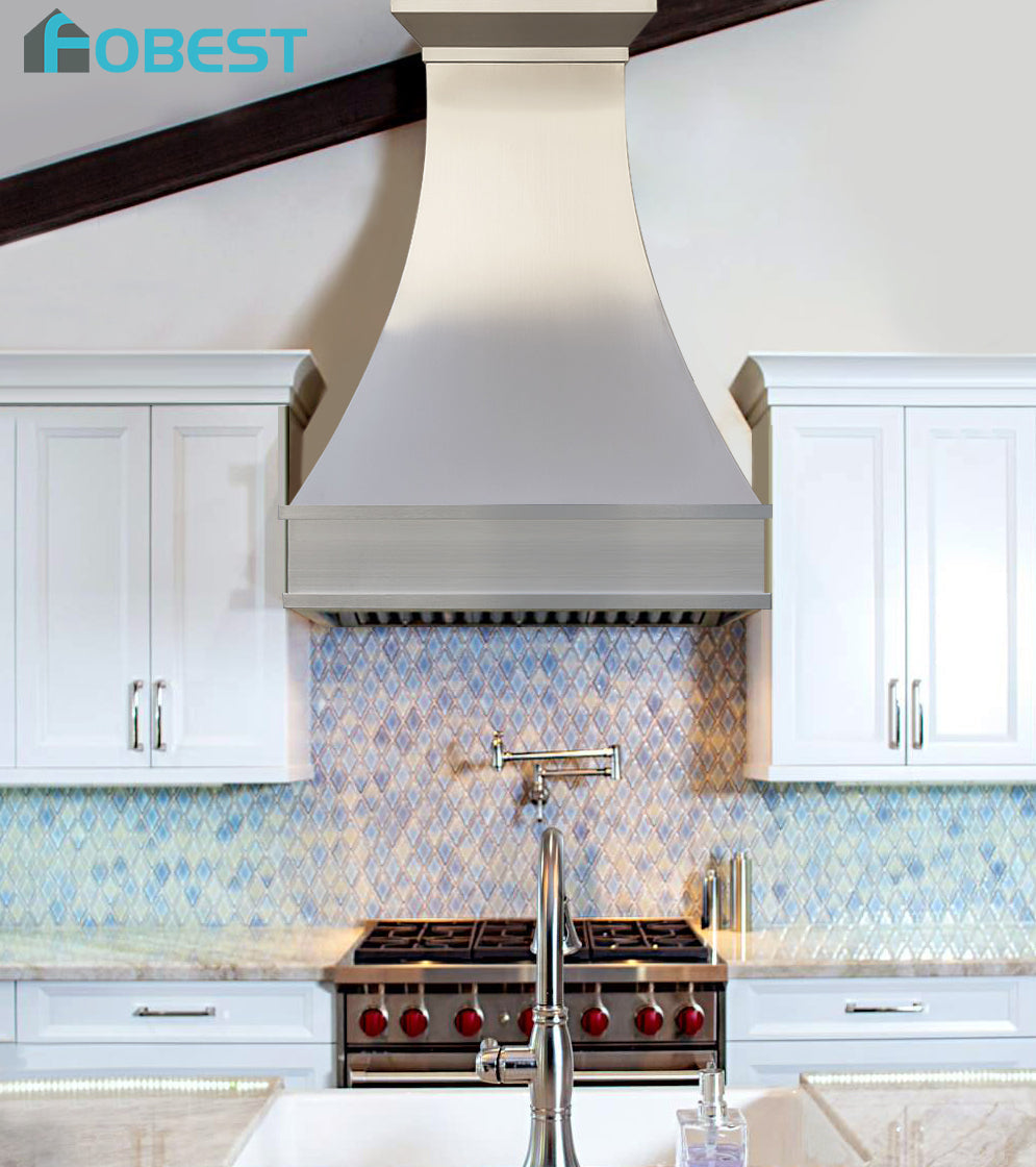 Fobest custom range hoods – A Smoke & Grease-Free Kitchen with a Bright, Open Look