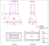 Fobest Custom Stainless Steel Range Hood - Custom Link for Stacy