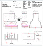 Fobest Custom Copper Range Hood - Custom Link for Sharon