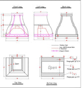 Fobest custom stainless steel range hood- 50% deposit custom link for Carole - Fobest Appliance