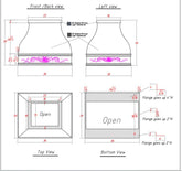 Fobest Copper Range Hood - custom link for Trudy Adair