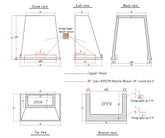 Fobest custom copper range hood - custom link for Julie Kasler - Fobest Appliance