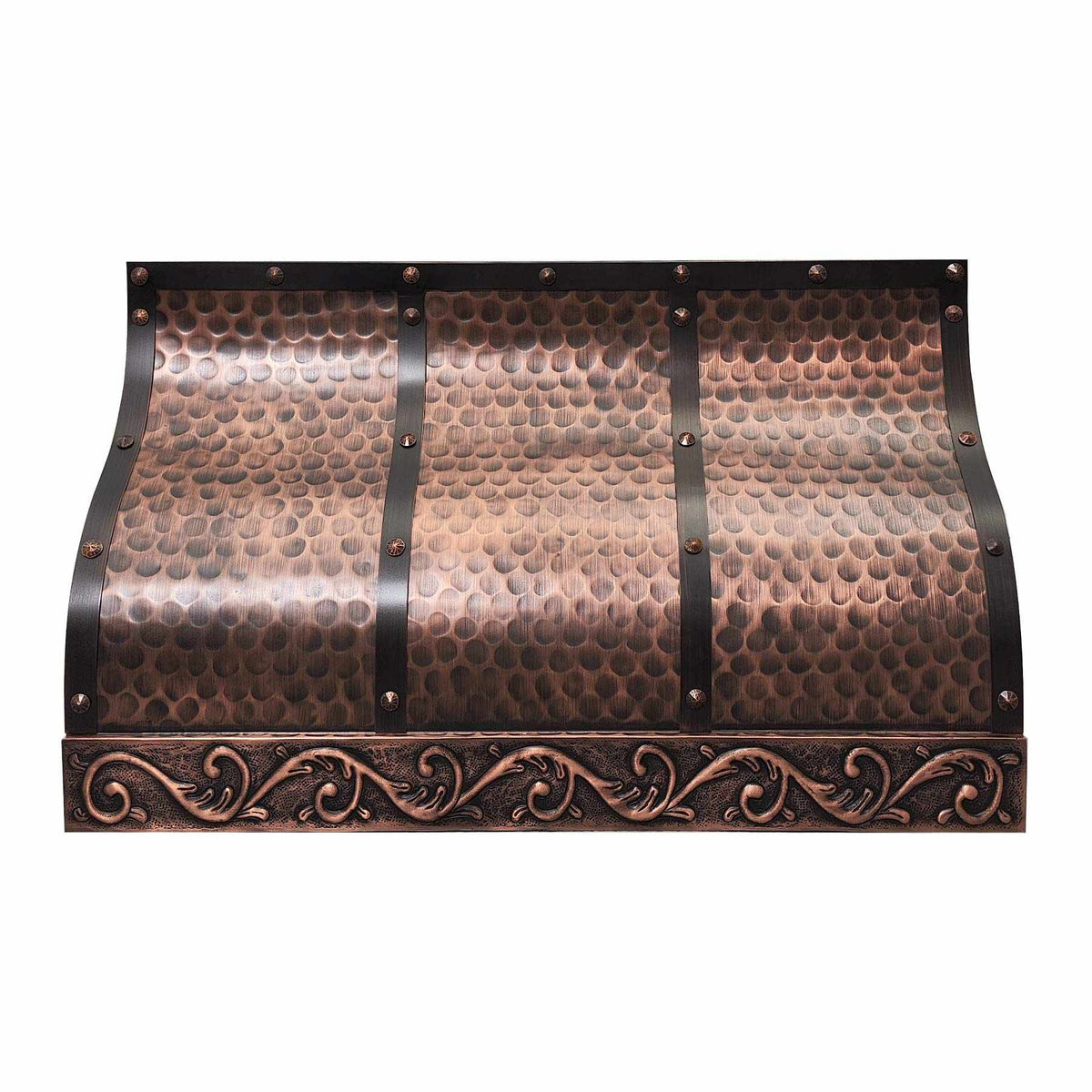 Fobest Copper Range Hood with Classic Pattern FCP-191