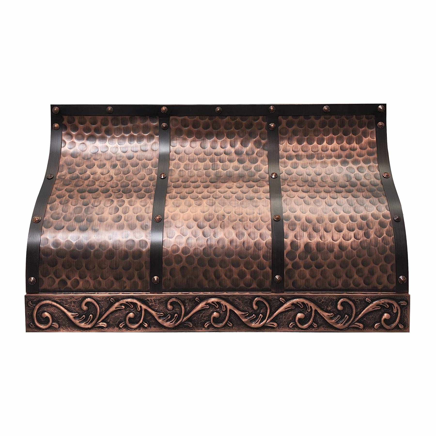 Fobest Copper Range Hood with Classic Pattern FCP-191