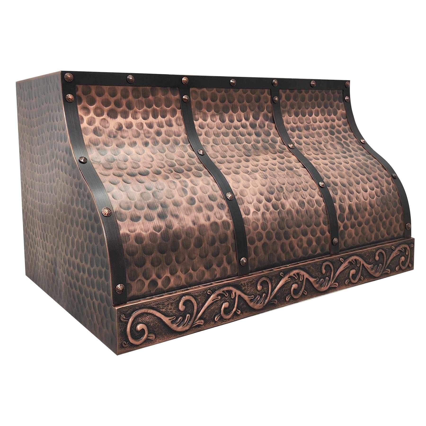 Fobest Copper Range Hood with Classic Pattern FCP-191