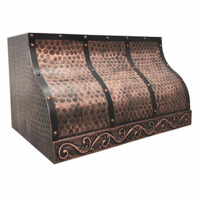 Fobest Copper Range Hood with Classic Pattern FCP-191