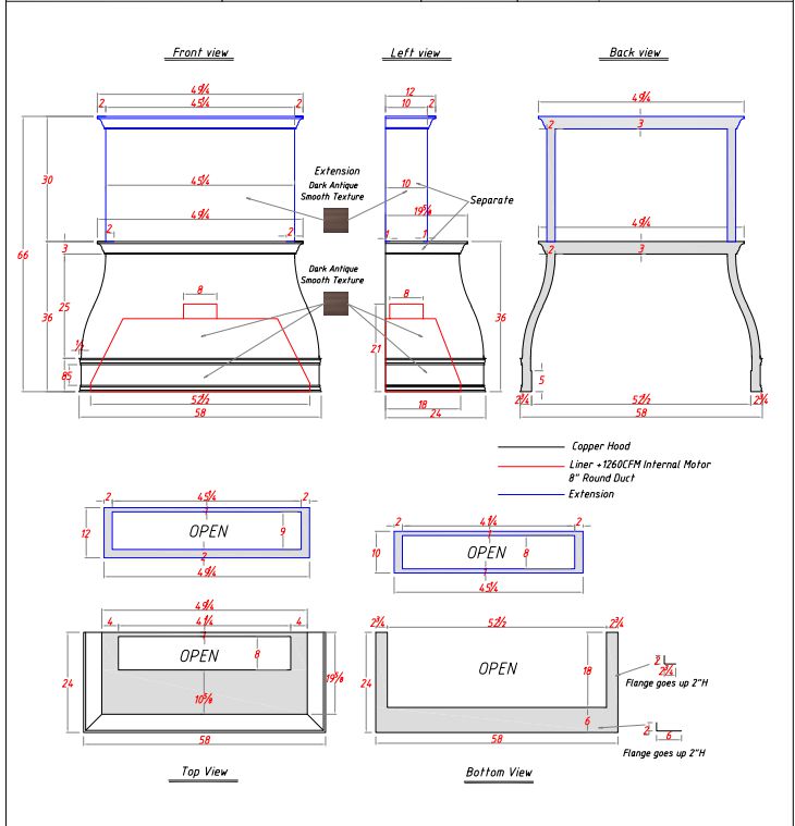 Fobest Custom Range Hood-FA1309-Price Difference for Victoria - Fobest Appliance