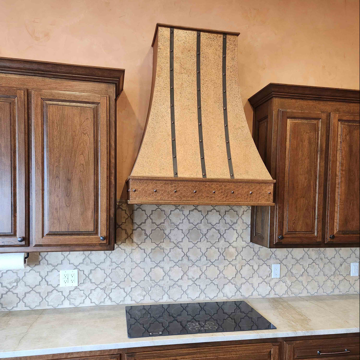 Fobest Vintage Copper Range Hood with Drak Straps FCP-222