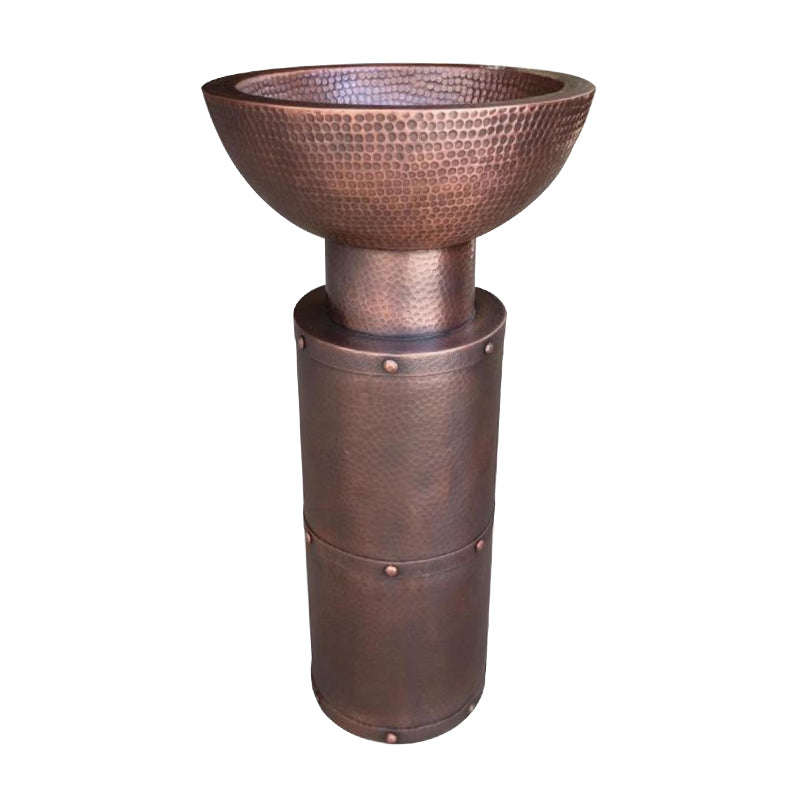 Fobest Custom Copper Pedestal Sink with Classic Design FPS-16