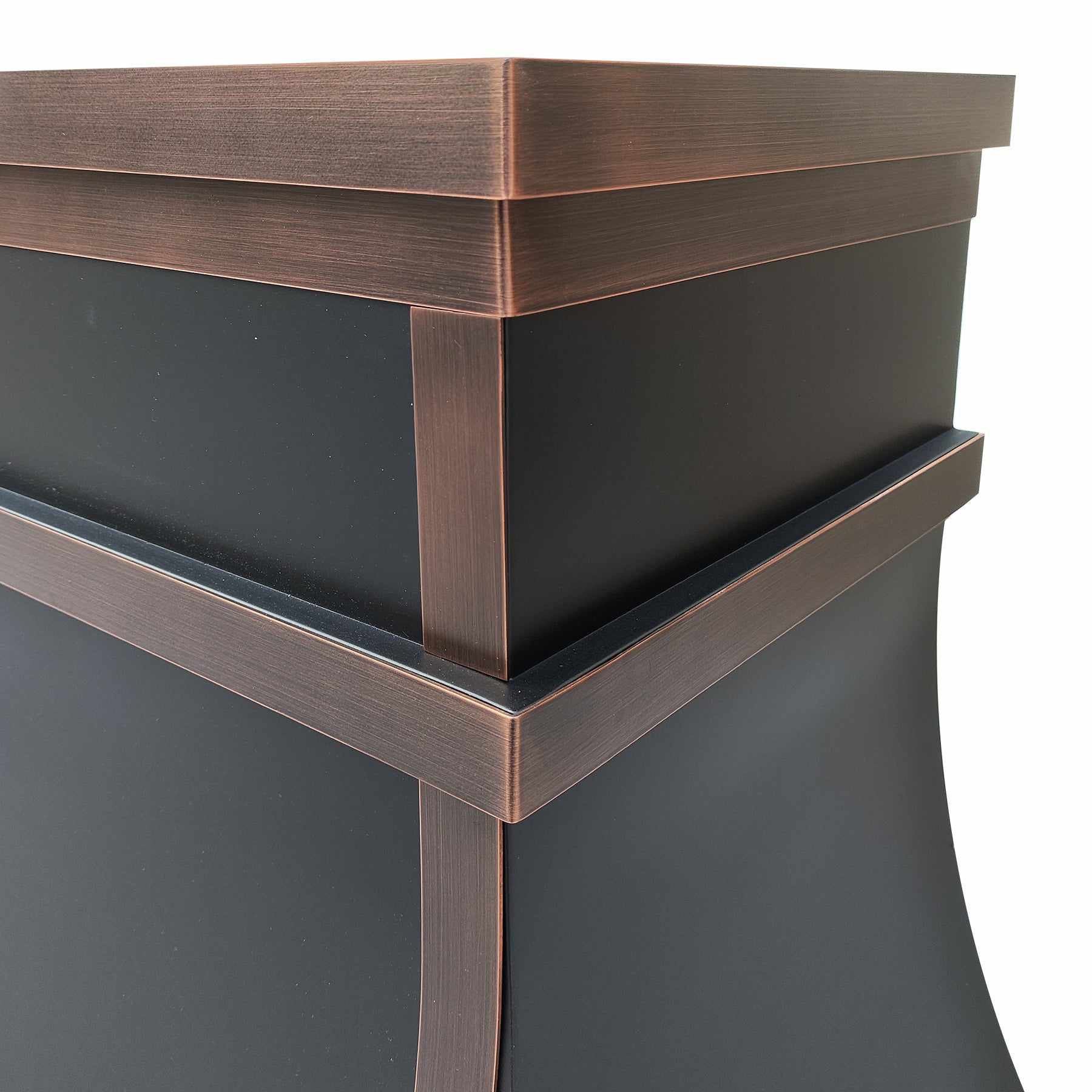 Fobest Custom Copper Range Hood with Arched Bottom FCP-201