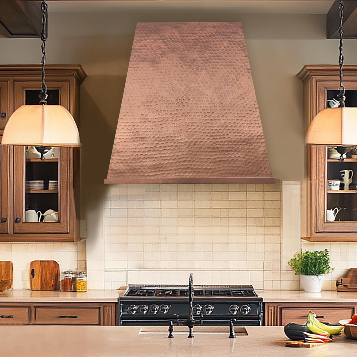 Fobest Hammered Copper Range Hood FCP-210