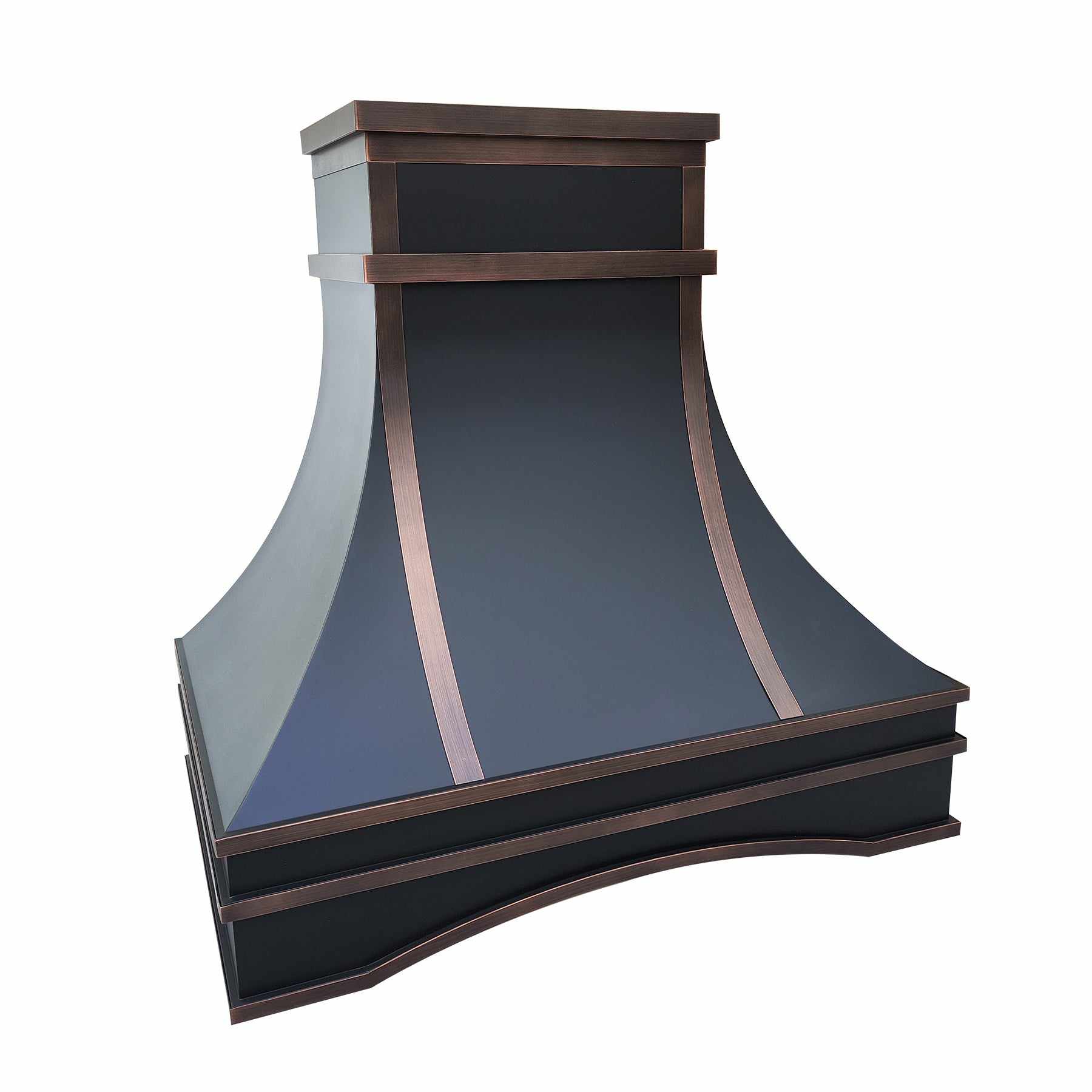 Fobest Custom Copper Range Hood with Arched Bottom FCP-201