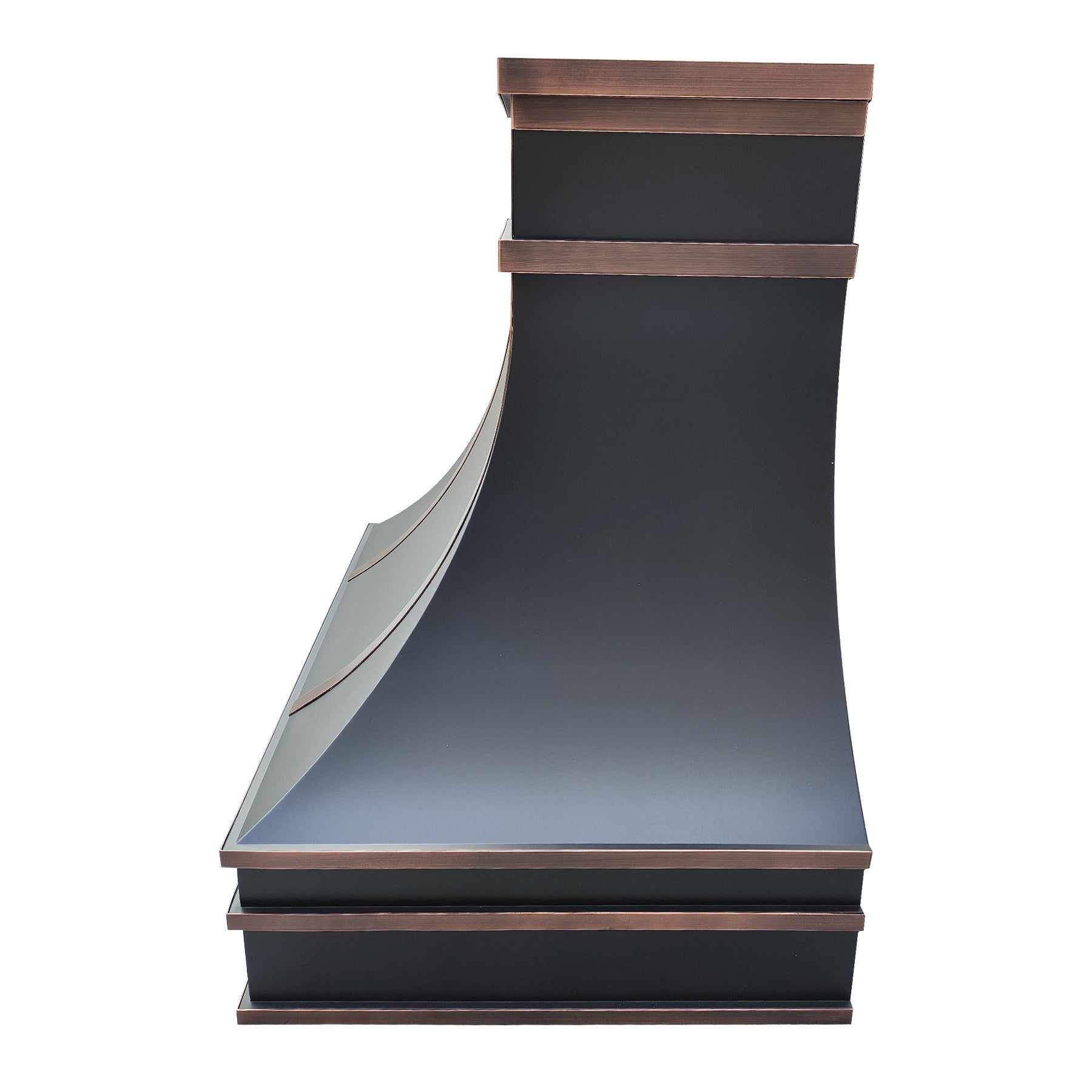 Fobest Custom Copper Range Hood with Arched Bottom FCP-201