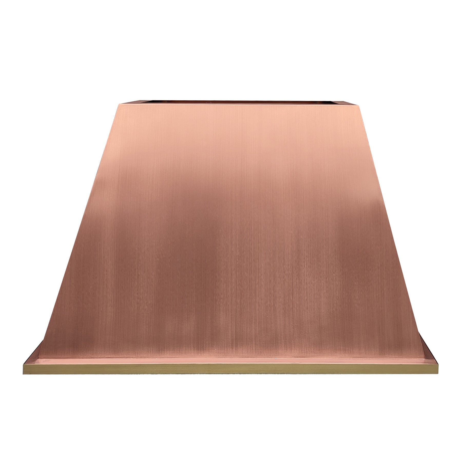 Fobest Copper Custom Range Hood with Brass Band Bottom FCP-136