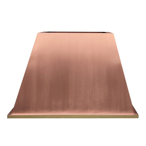 Fobest Copper Custom Range Hood with Brass Band Bottom FCP-136