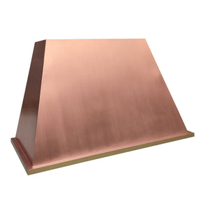 Fobest Copper Custom Range Hood with Brass Band Bottom FCP-136