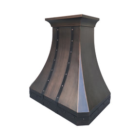 Fobest Antique Copper Range Hood with Hammer Apron FCP-215