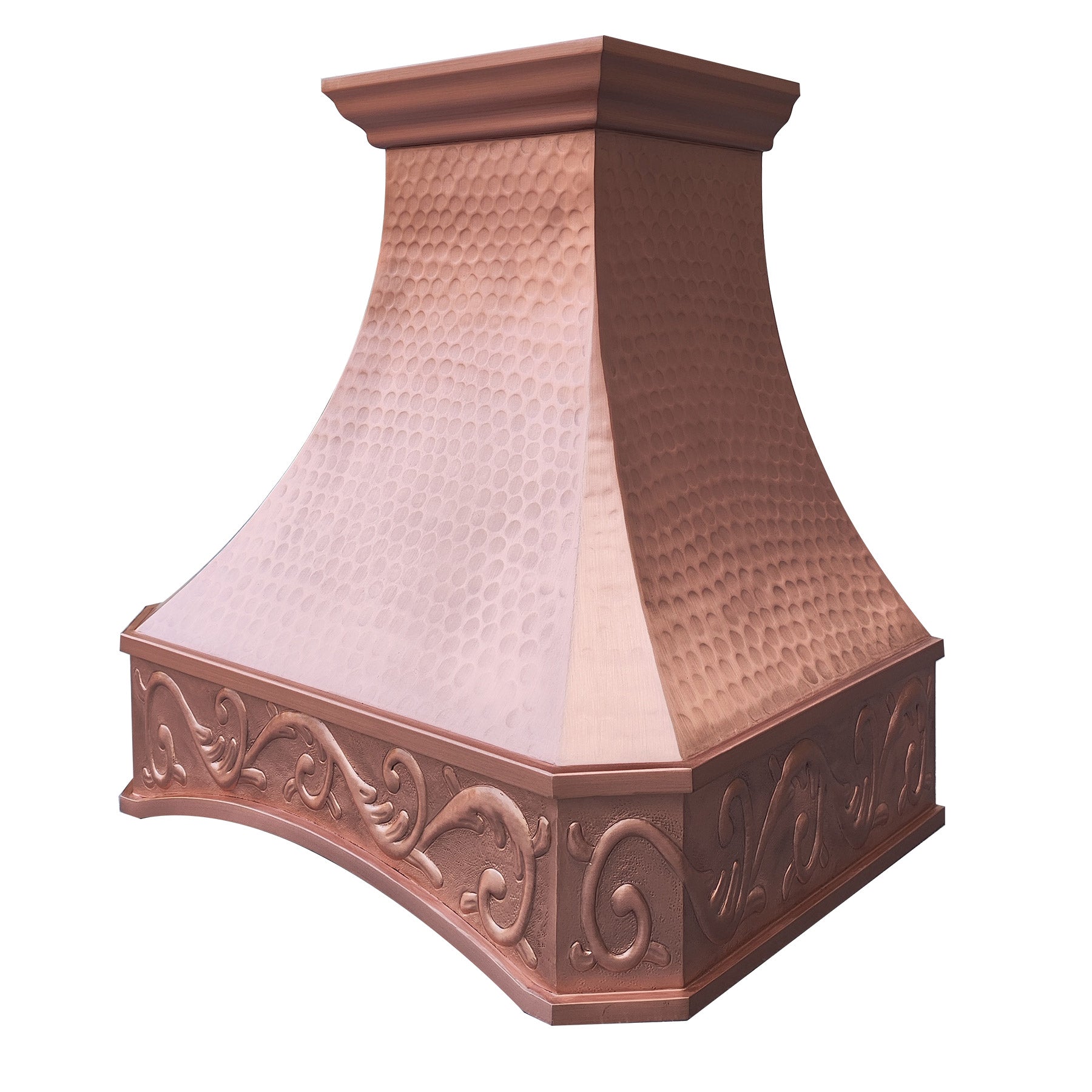 Fobest Natural Copper Range Hood with Arched Bottom FCP-212