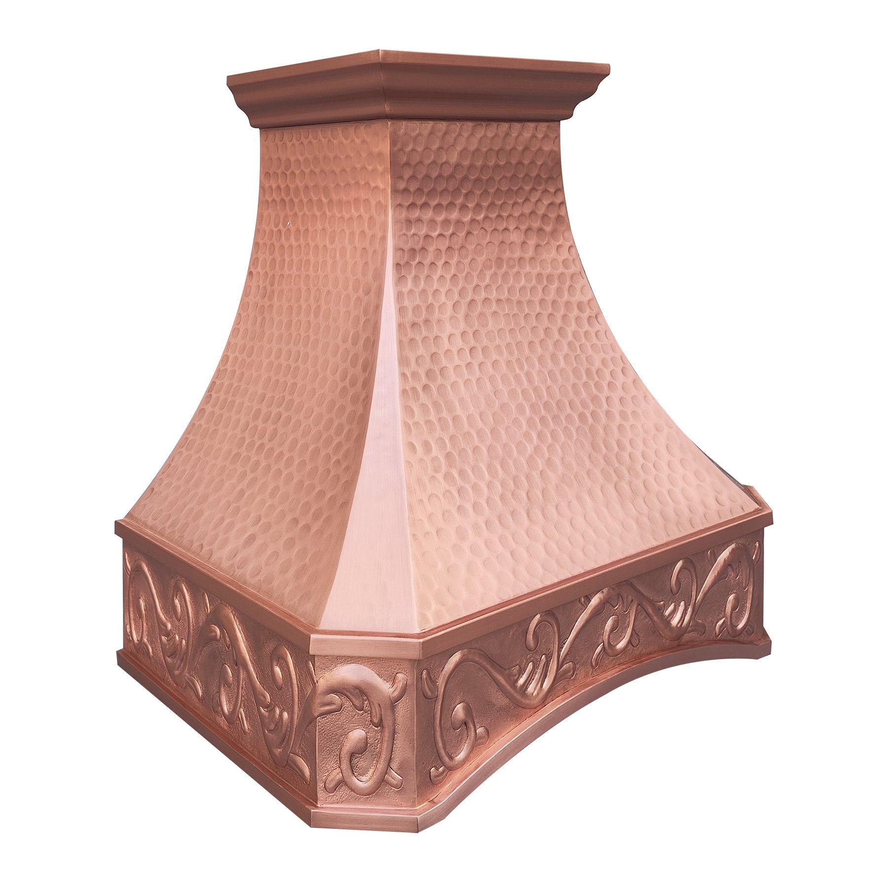 Fobest Natural Copper Range Hood with Arched Bottom FCP-212