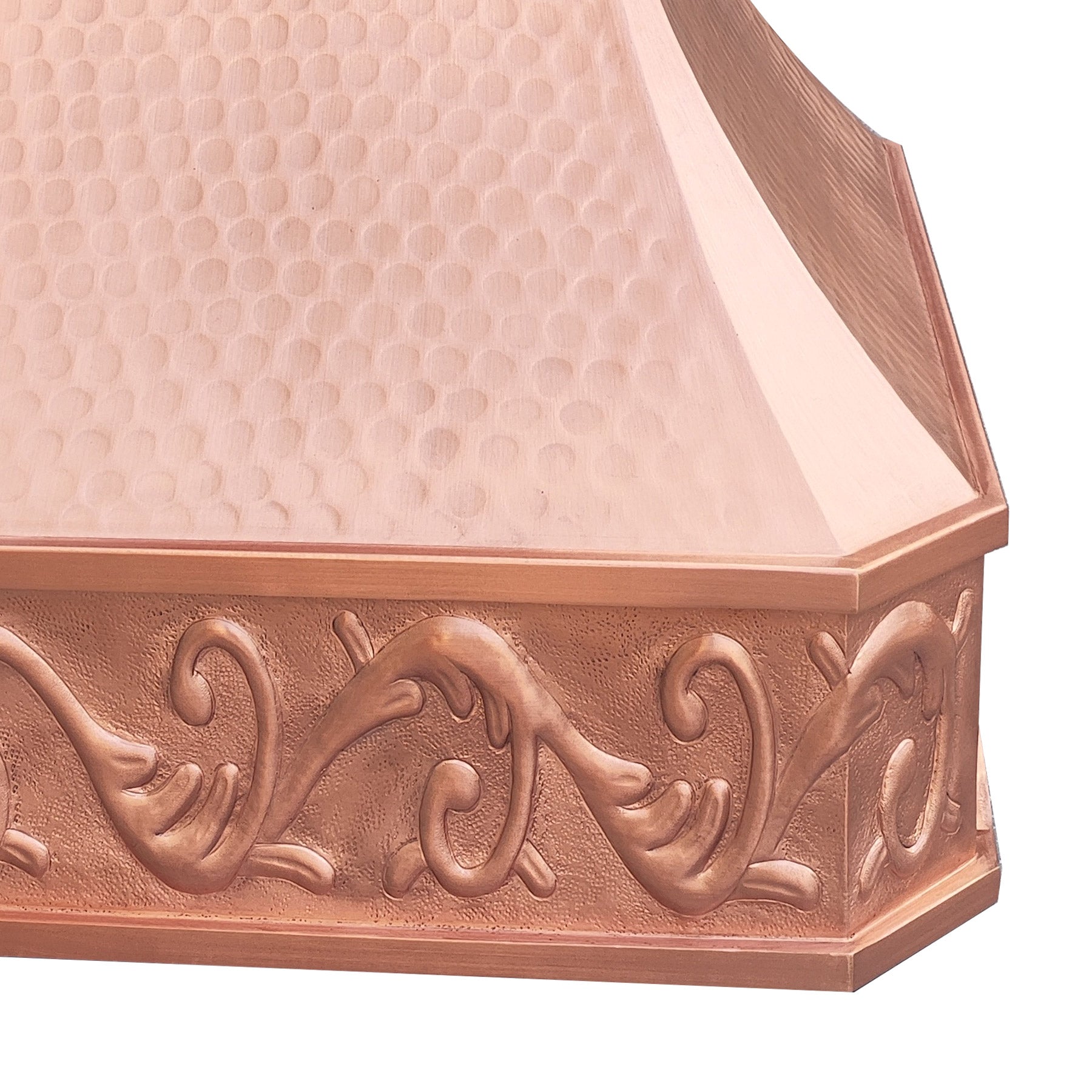 Fobest Natural Copper Range Hood with Arched Bottom FCP-212