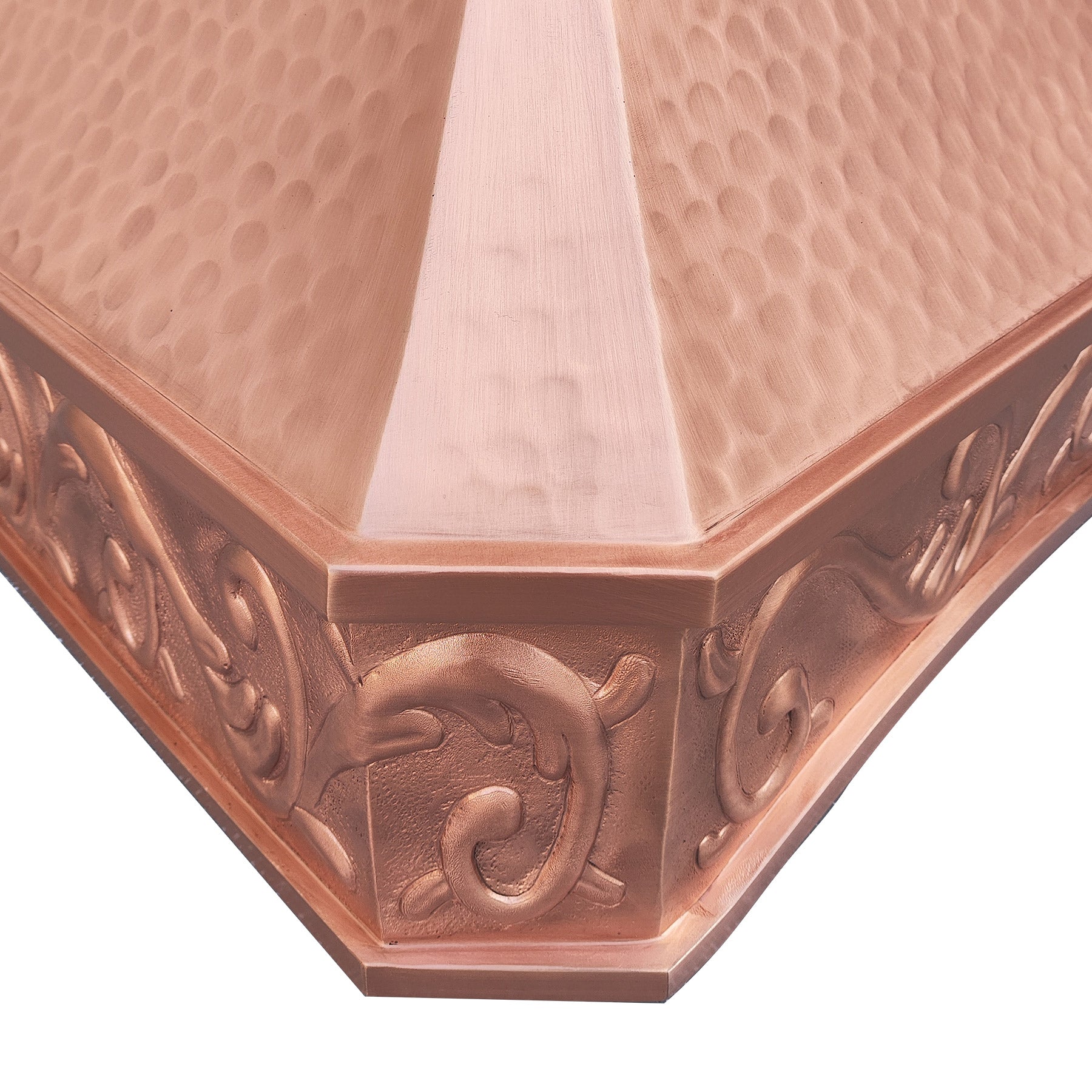 Fobest Natural Copper Range Hood with Arched Bottom FCP-212