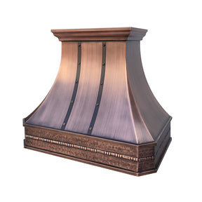 Fobest Copper Range Hood with Rustic Apron FCP-211