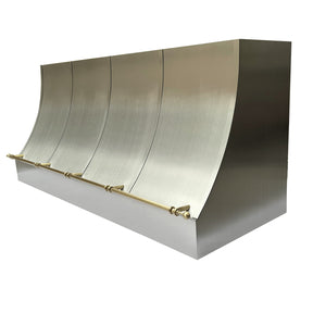 Fobest Custom Stainless Steel Kitchen Hood with Pot Rail FSS-329