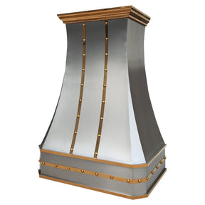 Fobest Stainless Steel Custom Vent Hood with Brass Crown FSS-280