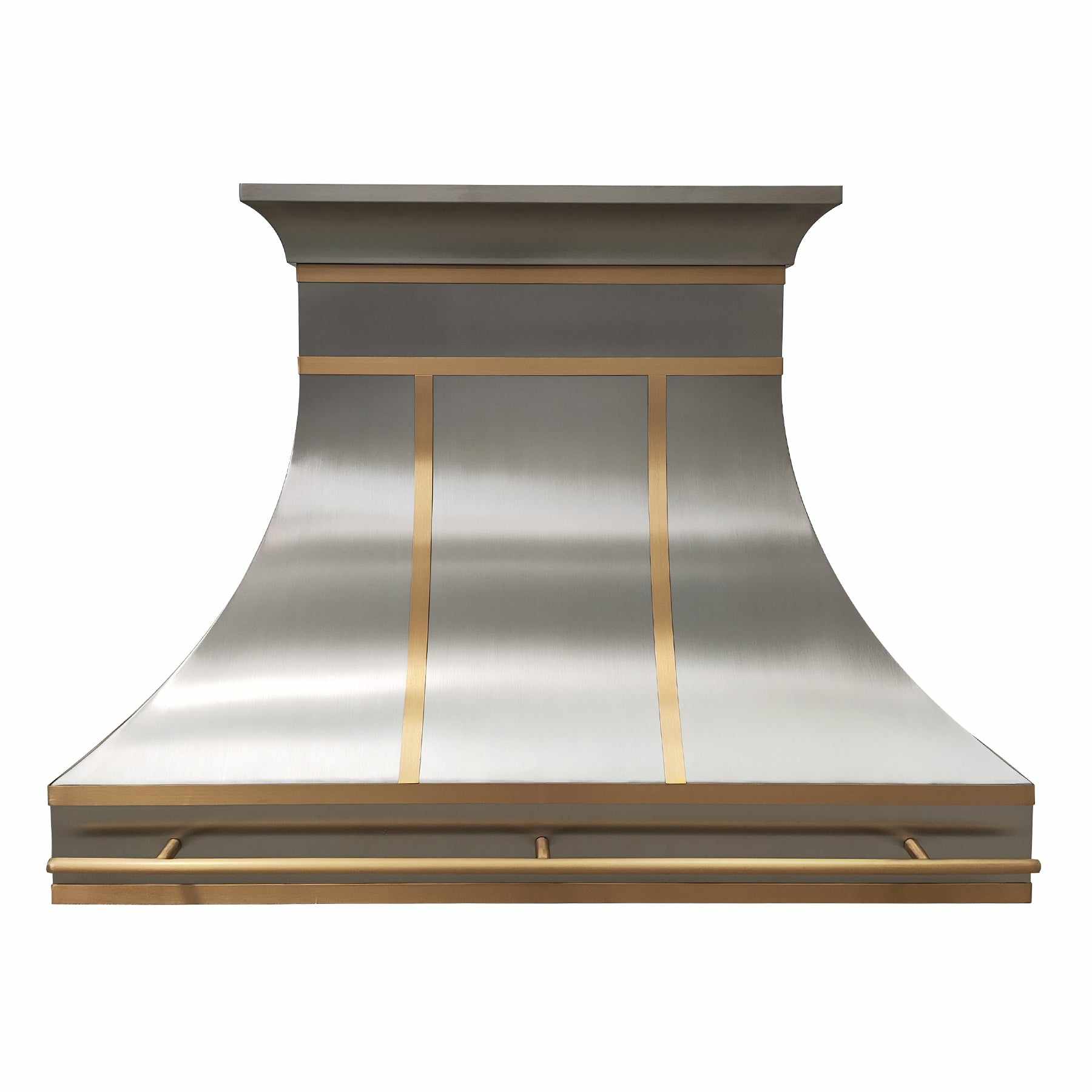 Fobest Classic Range Hood with Brass Strap and Pot Rail