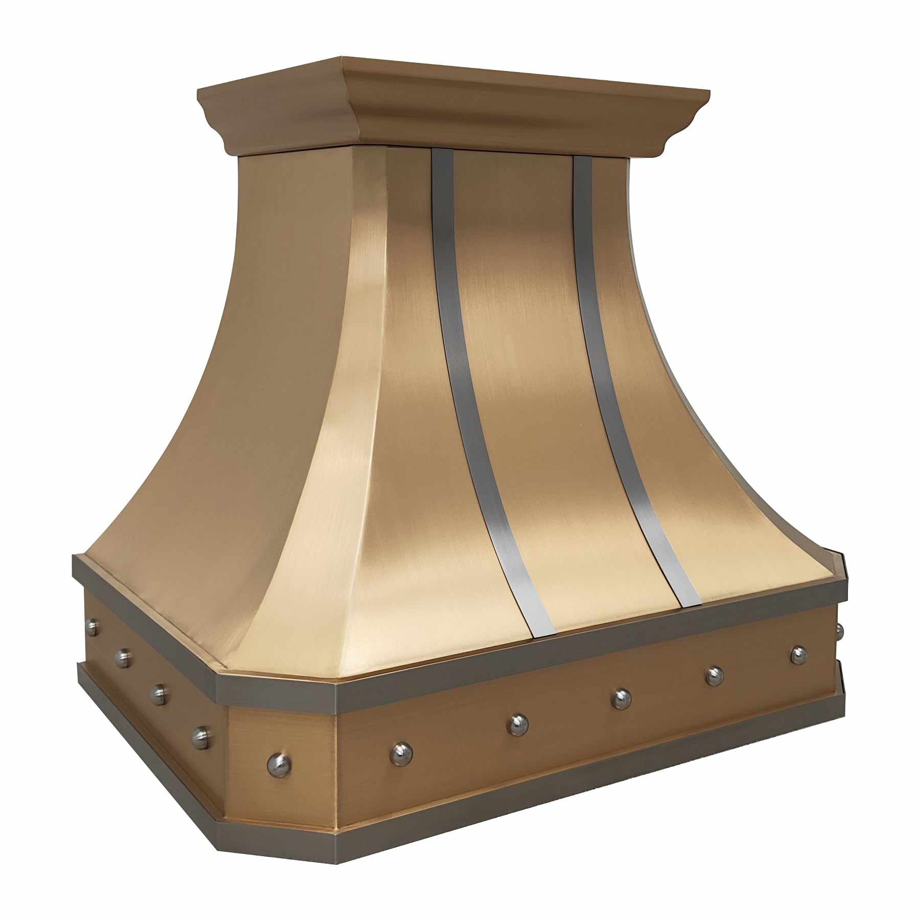 Fobest Vintage Range Hood with Rivets on Apron