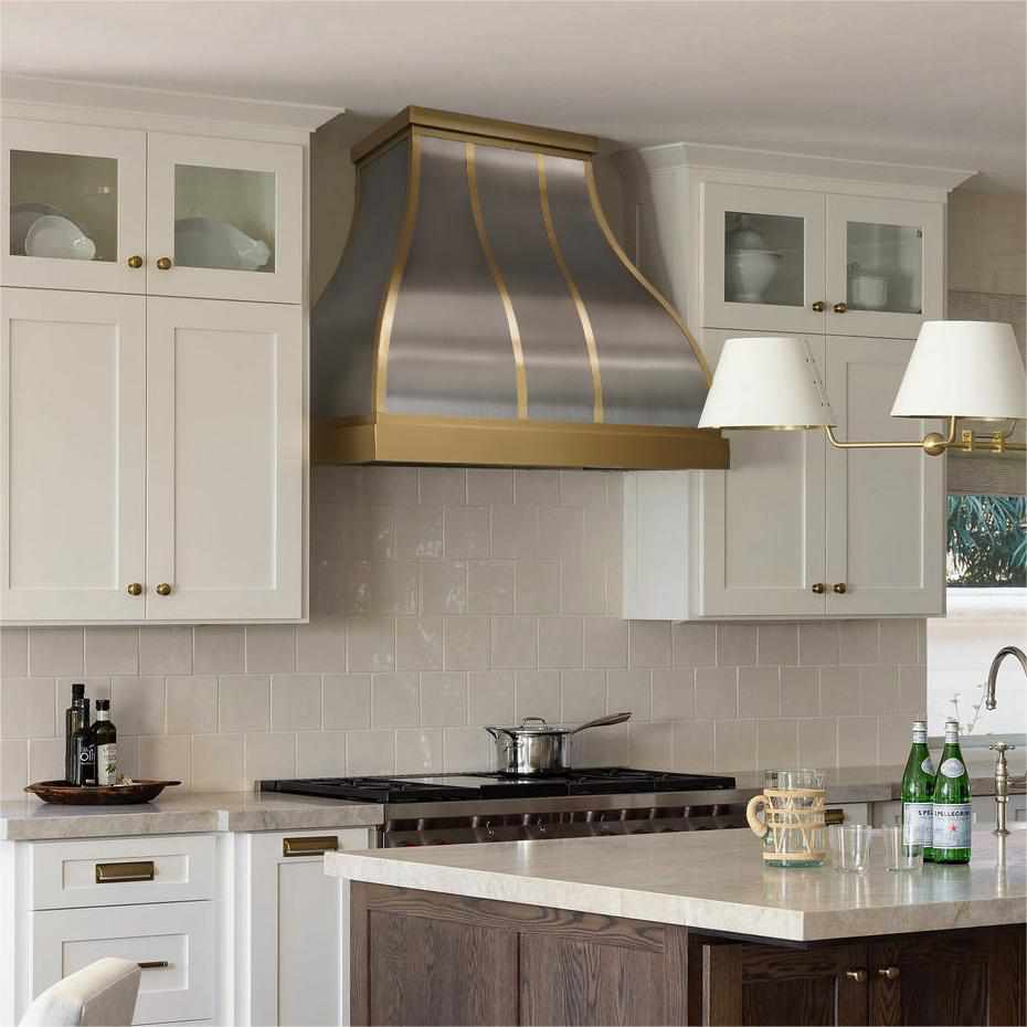 Fobest Custom Bell Range Hood in Modern Kitchen