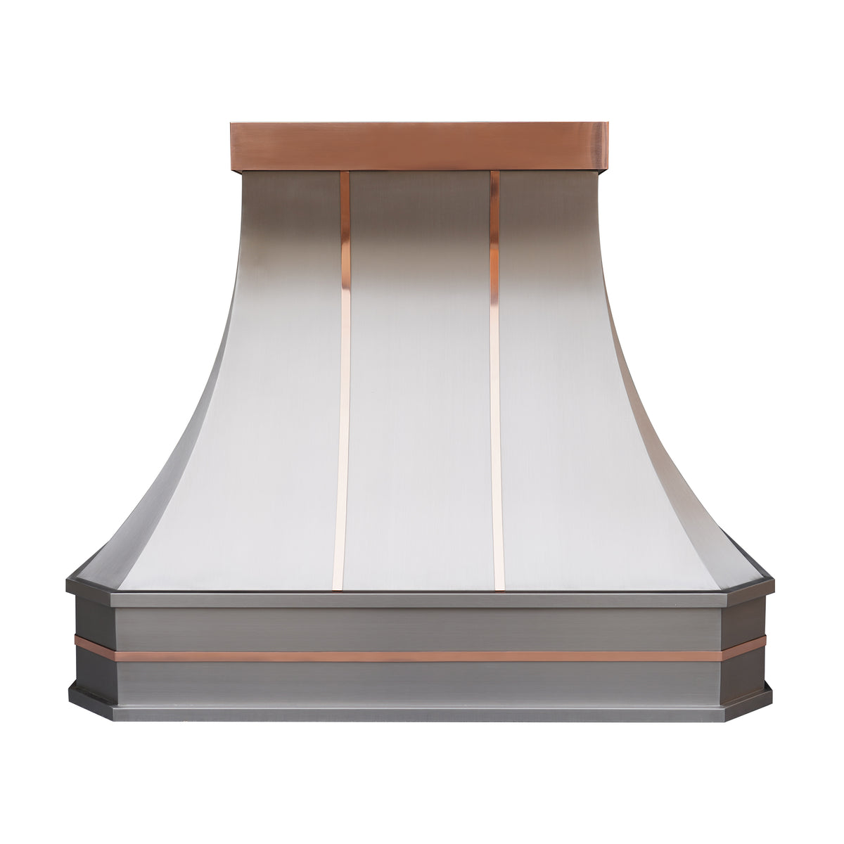 Fobest Stainless Steel Range Hood with Antique Copper Decor