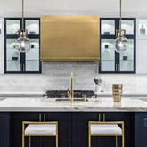 Fobest Brass Range Hood with Luxury Accent for Modern Kitchen Style