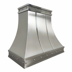 Fobest Custom Range Hood with Brushed Apron Design