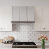 Fobest Custom White Range Hood with Matte Finish in Modern Kitchen