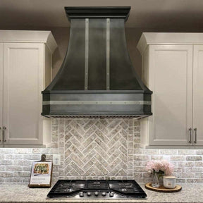 Fobest Custom Zinc Range Hood with Black Finish