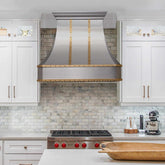 Fobest Modern Kitchen Hood with Brass Accent