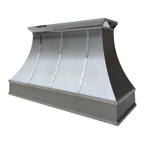 Fobest stainless steel range hood with curved straps 