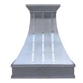 Fobest Stainless Steel range hood with straps and rivets