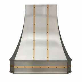 Fobest Stainless Steel Kitchen Range Hood with Brass Straps 