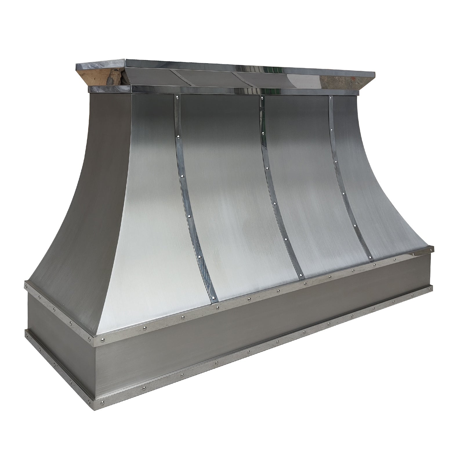 Fobest custom range hood with silver trims