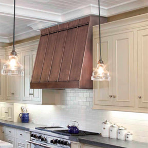 Fobest Box Design Custom Antique Copper Range Hood FCP-68 - Fobest Appliance