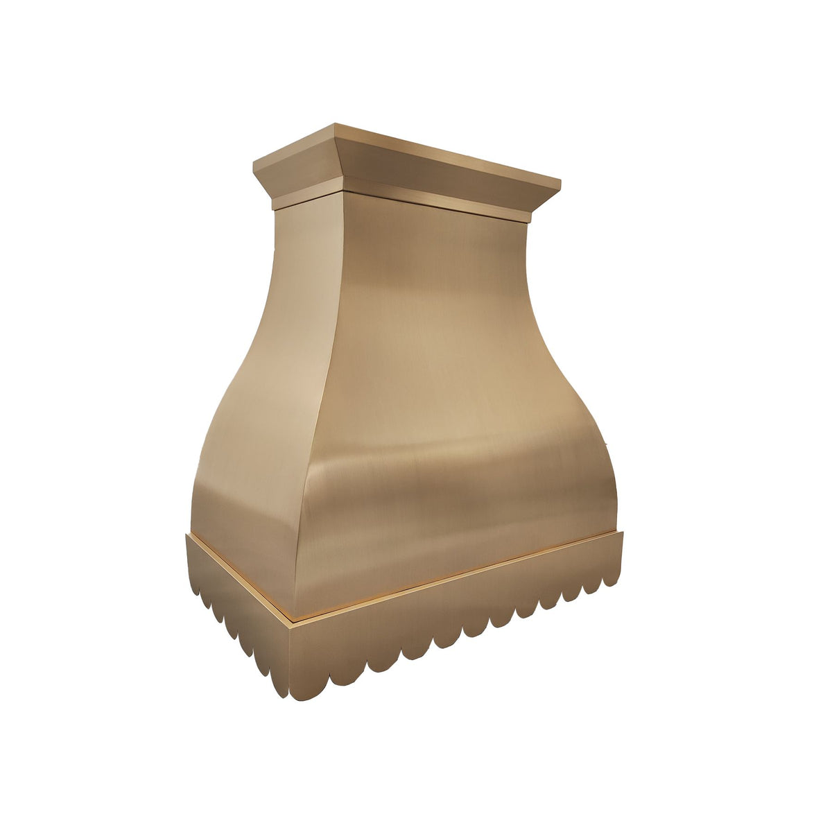 Fobest Brass Range Hood with Scalloped Bottom FSS-267