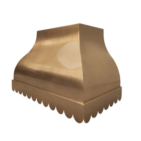 Fobest Scalloped Custom Brass Vent Hood FSS-232