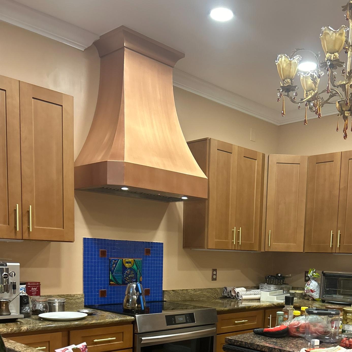 Fobest Custom Antique Copper Range Hood FCP-35