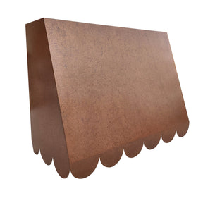 Fobest vintage Copper Range Hood with Scalloped Bottom FCP-228