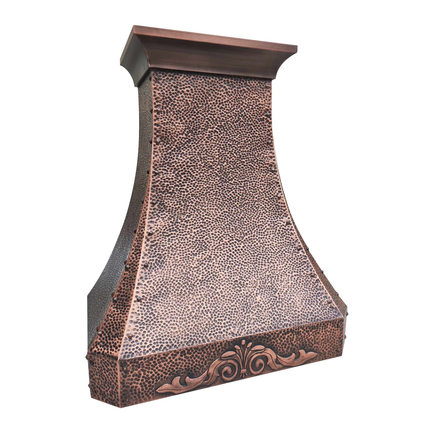 Fobest Hammer Copper Range Hood with Rivets FCP-196