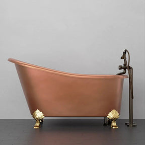 Fobest Handmade Double-Slipper Custom Antique Copper Bathtub with Clawfoot FBT-17 - Fobest Appliance