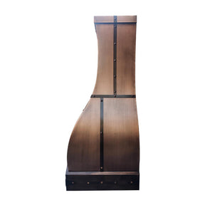 Fobest Vintage Design Handmade Custom Antique Copper Range Hood FCP-119 - Fobest Appliance